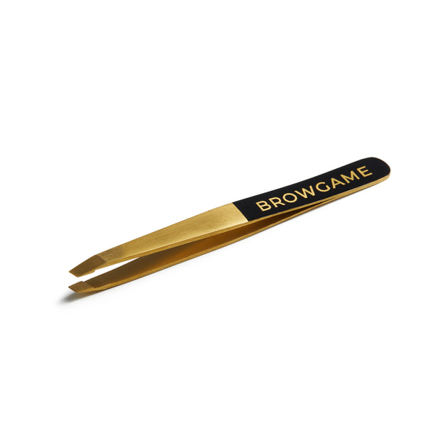 Prestige Slanted Tweezer Gold