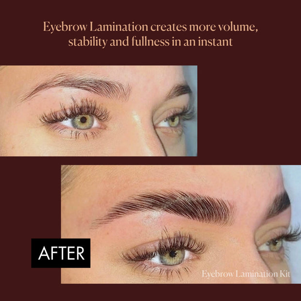 Eyebrow Lamination creates more volume, stability and fullness in an instant.