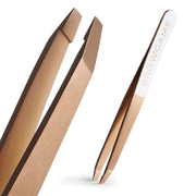 One of our bestselling tweezers, made of durable Swedish stainless Inox steel coated in Titanium Nitride that makes it last for eternity. With the perfectly angled and precisely calculated tension allow you to pull out hairs comfortably and easily by the roots, even the shortest of hairs.  Handcrafted and sharpened in Italy for optimal precision, and a must for your brow routine. 